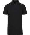 KB2025 K2025 Kariban Organic 180 Piqué Polo Shirt Black colour image